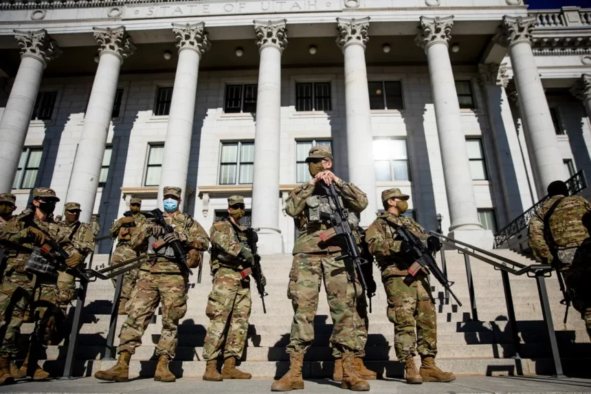 nat-guard-jan-6 A year after Jan.6 protests, Utah law enforcement is still trying to navigate armed protests